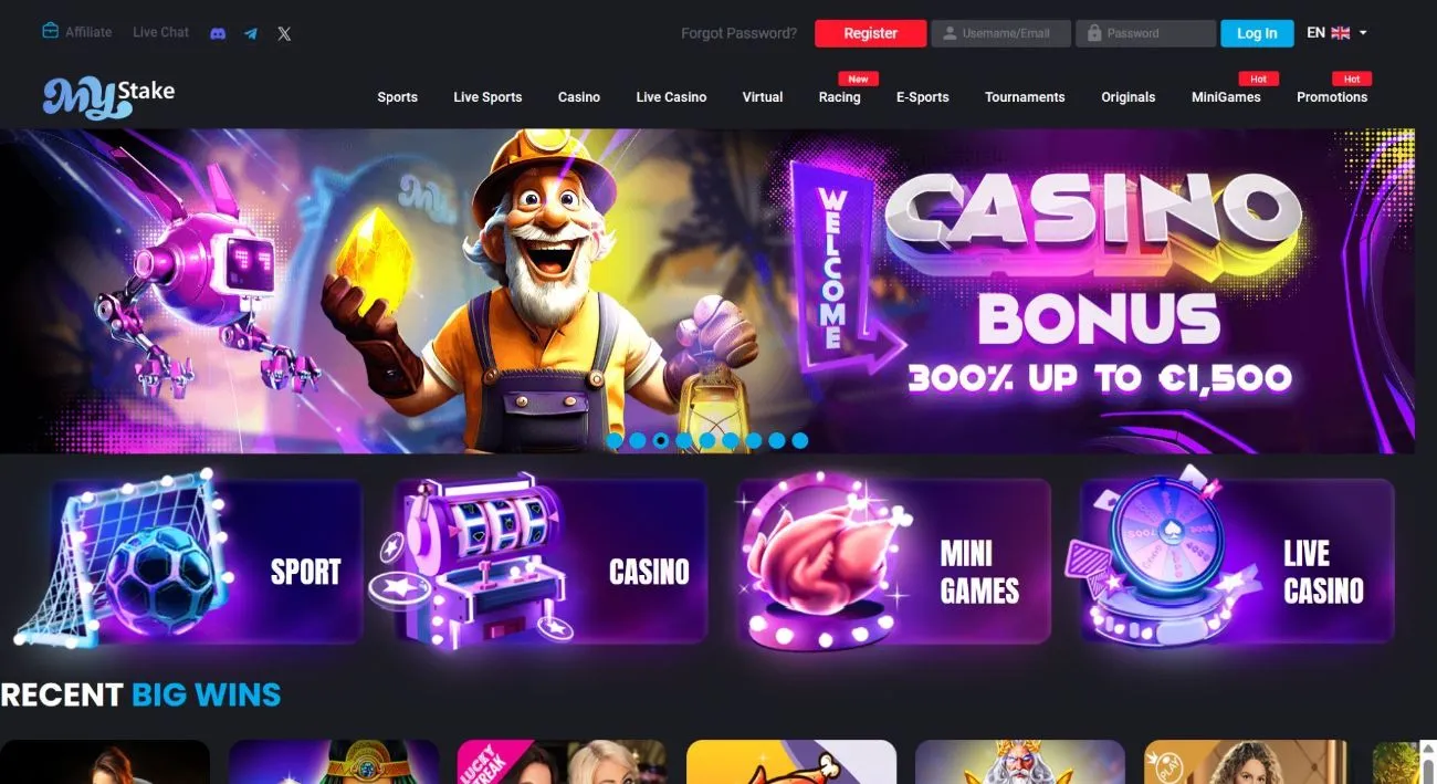 Home 64 MyStake casino